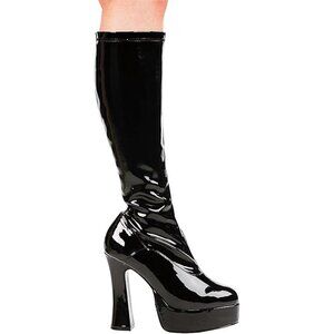 Women's 5 Inch Heel Stretch Go-Go Boots Costume Halloween Cosplay